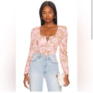 NWT Free People Womens Hilary Printed Top